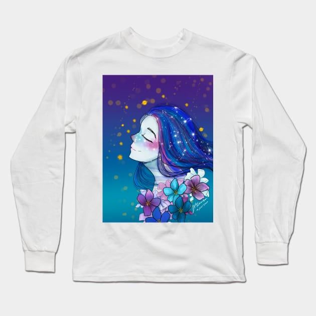 Galaxies for Qinni Long Sleeve T-Shirt by juliapm